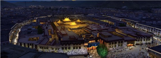 拉薩大昭寺夜景