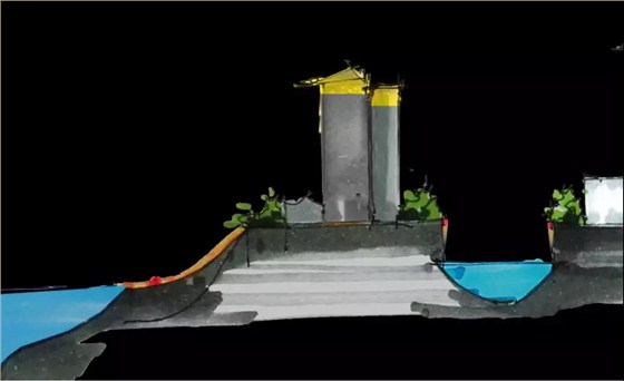 全市的照明以投光照明為主